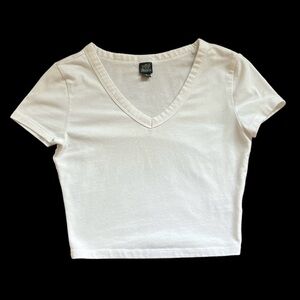 White Wild Fable Crop Top